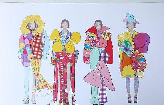 Concurso chino de diseño en piel: Luo Mei se sumerge en la moda de vanguardia con su colorida propuesta