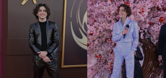 Hollywood superstar Timothée Chalamet sports different leather suits at film premieres across the world