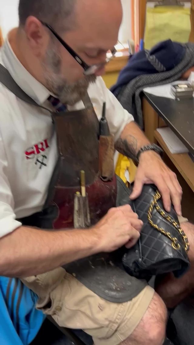Restoring a leather bag involves expert techniques like cleaning, conditioning, colour matching, and precise stitching. It's a meticulous process requiring skill to ensure the bag's integrity and aesthetic are fully restored.⁠
⁠
We can't wait to see how this one turns out!⁠
⁠
via: @bedos_leatherworks