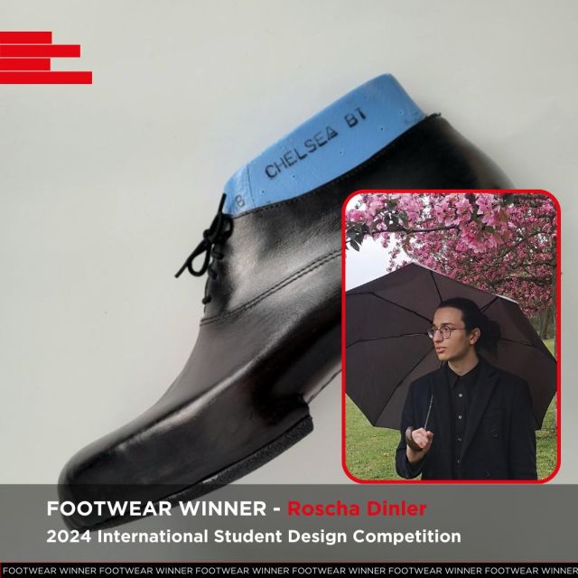 Meet Roscha Dinler, The winner of our 2024 International Student Design Competition Footwear Category.⁠
⁠
We are proud to announce that Roscha Dinler has won the Footwear category with his groundbreaking 