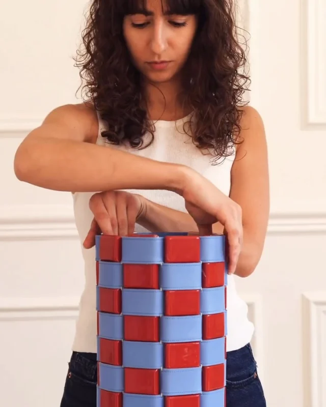 A vase that folds? Meet the CADABRA Vase by Roee Ben Yehuda, a craft-designer-artist working across ceramics, wood and leather. 

Designed for @edit.napoli, this piece features custom ceramic tiles woven into premium hand-stitched leather straps. It flattens or forms a sculptural cylinder-blending colour, texture and form in a playful celebration of craftsmanship.

Roee’s work explores the intersection of tradition and tactility, He says with a spirit of naive curiosity at its core. Because design should be fun - not just functional.

Photography by Lihi Berger

#CADABRAVase #RoeeBenYehuda #EditNapoli #CraftAndDesign #RealLeatherStayDifferent #ChooseRealLeather #DesignCulture #MaterialInnovation #LeatherArt